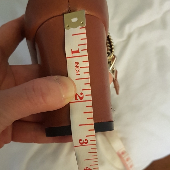 SoldBR leather rich cognac ankle boots -new in box - Picture 5 of 6